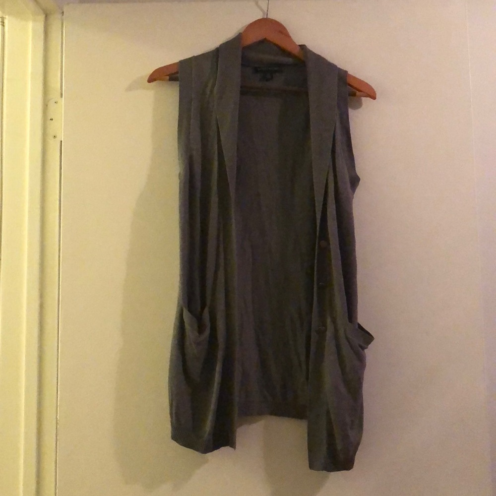 sleeveless cardigan